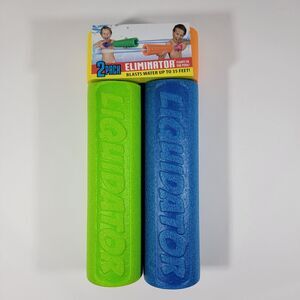 Max Liquidator Eliminator 2-Pack Water Toy Water Blaster Blue Green